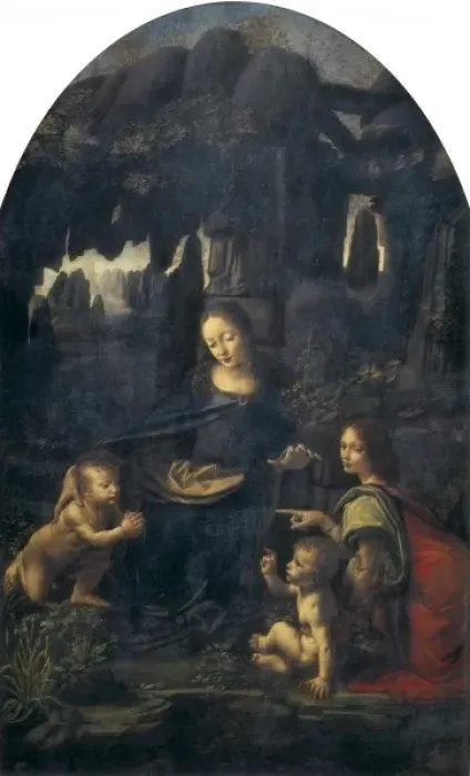 Framed Print : LEONARDO DA VINCI (1452-1519). The Virgin of Framed Print : LEONARDO DA VINCI (1452-1519). The Virgin of