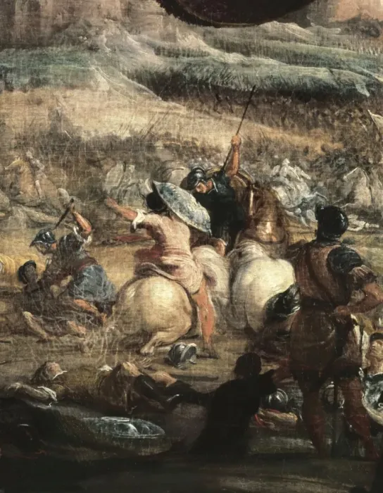 Framed Print : LEONARDO, Jos頨1605-1656). Alarico in the battle Framed Print : LEONARDO, Jos頨1605-1656). Alarico in the battle