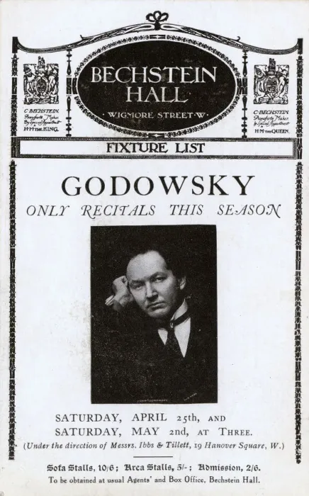 Framed Print : Leopold Godowsky performing at the Bechstein Halll, London Framed Print : Leopold Godowsky performing at the Bechstein Halll, London