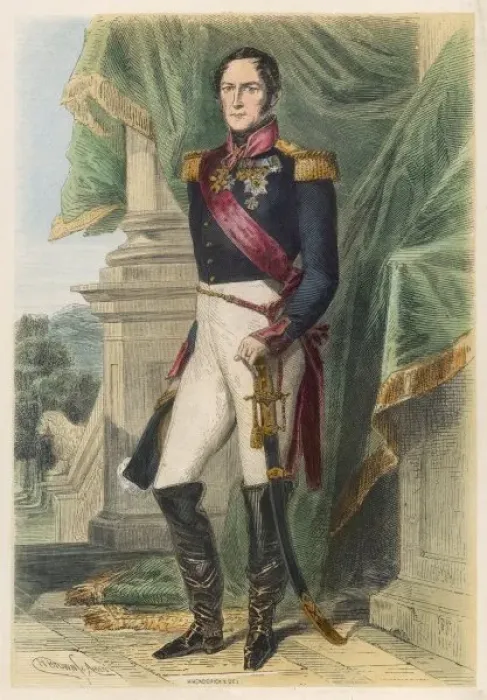 Framed Print : Leopold I / Belgium / Brown Framed Print : Leopold I / Belgium / Brown