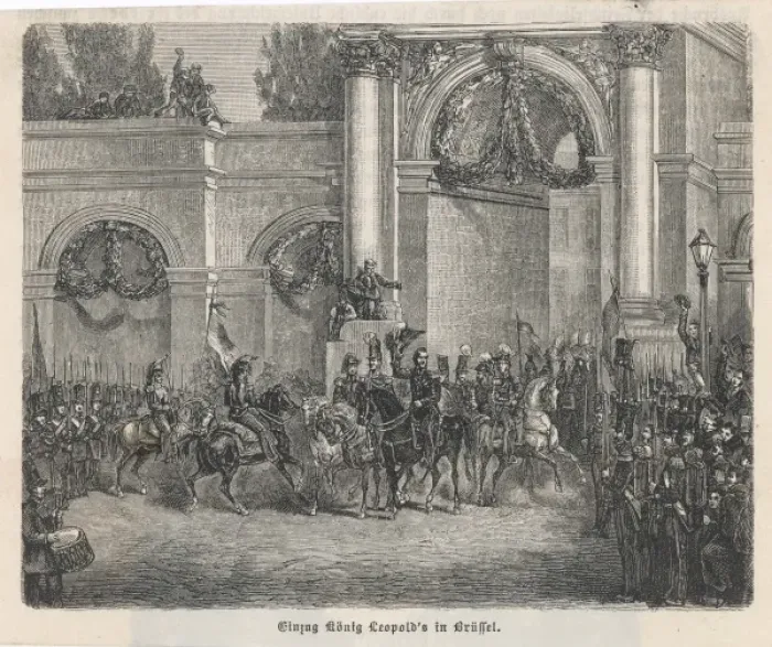 Framed Print : Leopold I in Brussels Framed Print : Leopold I in Brussels