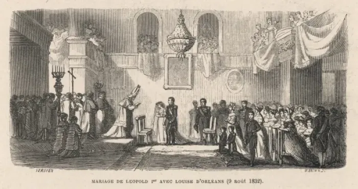 Framed Print : Leopold I Marries Framed Print : Leopold I Marries