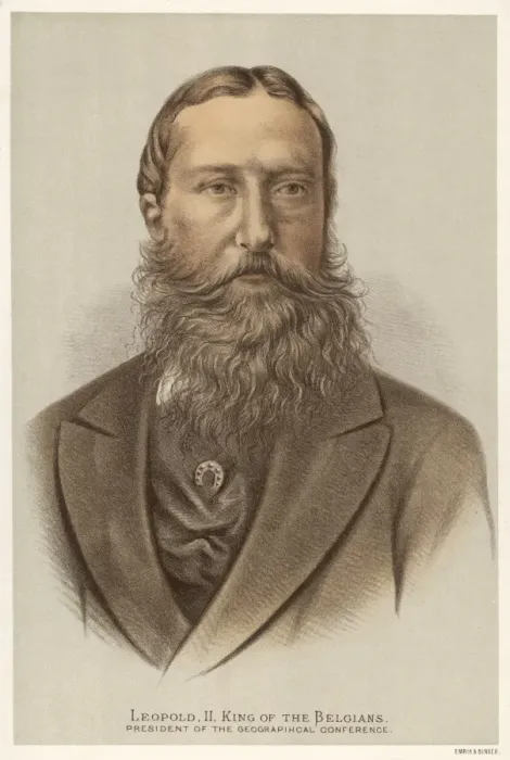 Framed Print : Leopold Ii / Belgium / Lith Framed Print : Leopold Ii / Belgium / Lith