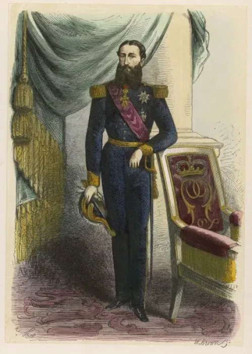 Framed Print : Leopold Ii / Belgium / Lith Framed Print : Leopold Ii / Belgium / Lith