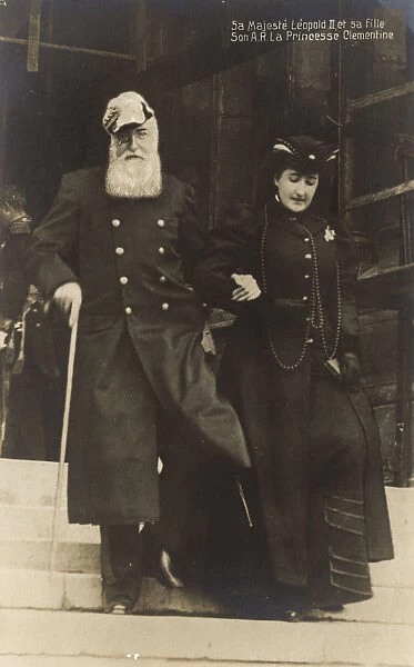 Leopold II with his daughter Princess Clementine