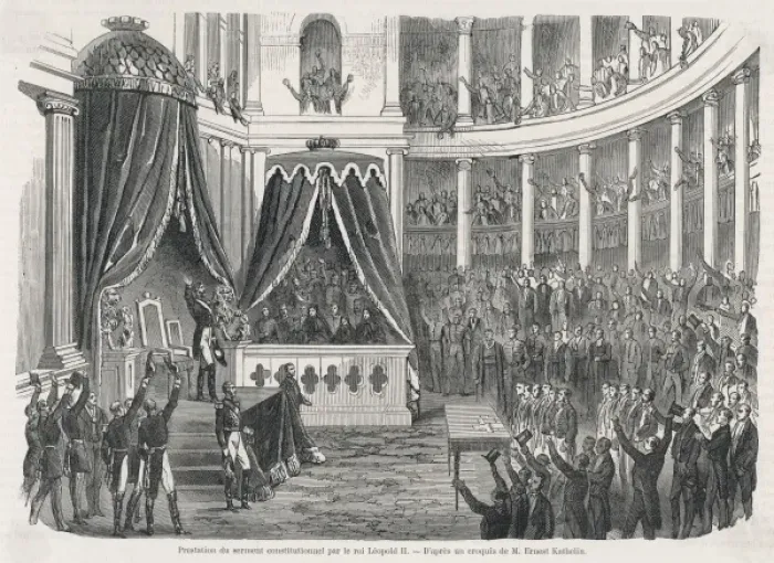 Framed Print : Leopold II Takes Oath Framed Print : Leopold II Takes Oath