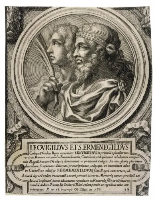 Framed Print : Leovigild & Ermengild Framed Print : Leovigild & Ermengild