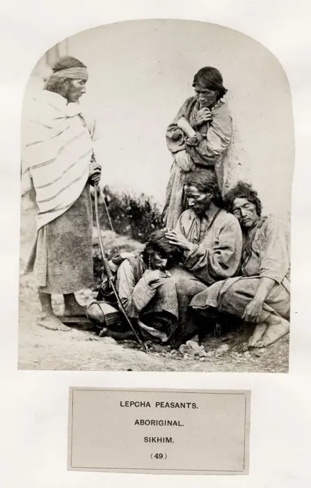 Framed Print : Lepcha peasants, aboriginal, Sikhim, India Framed Print : Lepcha peasants, aboriginal, Sikhim, India