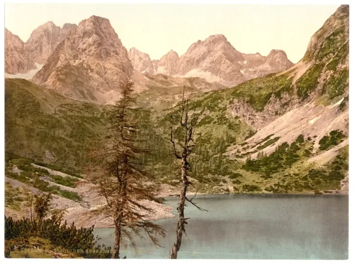 Framed Print : Lermoos, the Seebensee, Tyrol, Austro-Hungary Framed Print : Lermoos, the Seebensee, Tyrol, Austro-Hungary