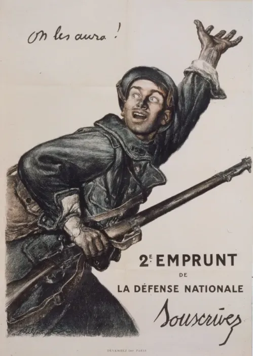 Framed Print : On les aura! 2e Emprunt de la Defense Nationale. Souscrivez Framed Print : On les aura! 2e Emprunt de la Defense Nationale. Souscrivez