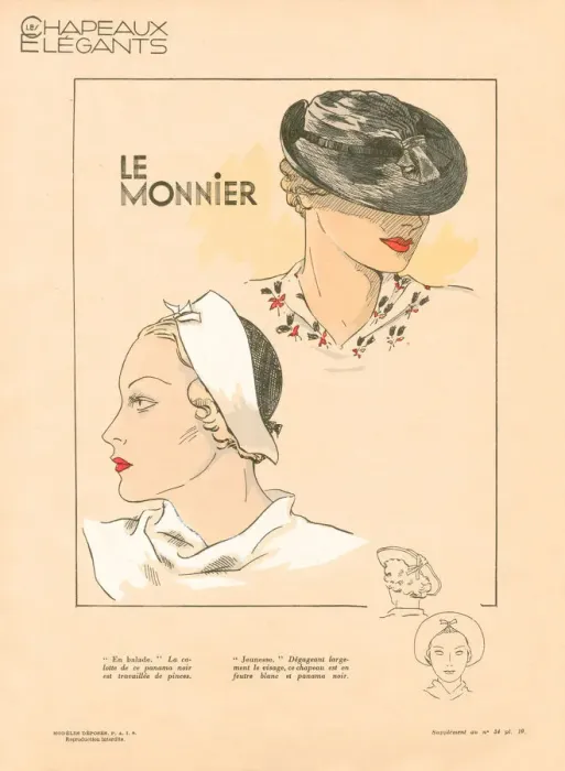 Framed Print : Les Chapeaux Elegants Framed Print : Les Chapeaux Elegants