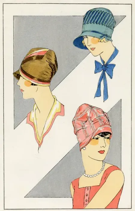 Framed Print : Les Chapeaux Elegants - hat designs Framed Print : Les Chapeaux Elegants - hat designs
