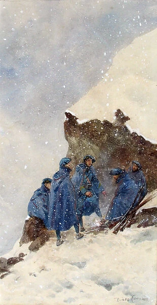 Les Diables Bleus - A group of WWI Chasseurs Alpins