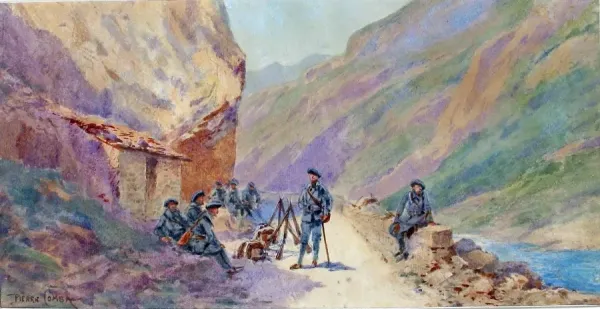 ARMéE CHASSEURS du 6éme BCA Riss-POSTER HQ 50x70cm d'une AFFICHE