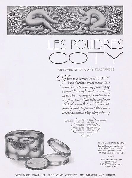 Les Poudres Coty Advert, 1927