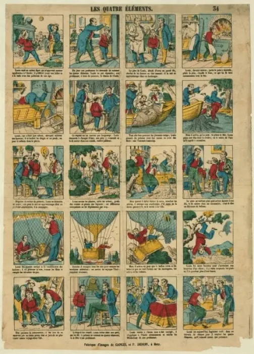 Framed Print : Les quatre elements. Louis etait un enfant leger qui n appor Framed Print : Les quatre elements. Louis etait un enfant leger qui n appor