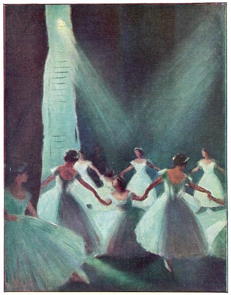 Les Sylphides Scene. LES SYLPHIDES The view from the wings