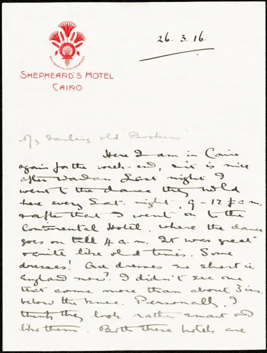 Framed Print : Letter from Albert Auerbach from Cairo, Egypt, WW1 Framed Print : Letter from Albert Auerbach from Cairo, Egypt, WW1