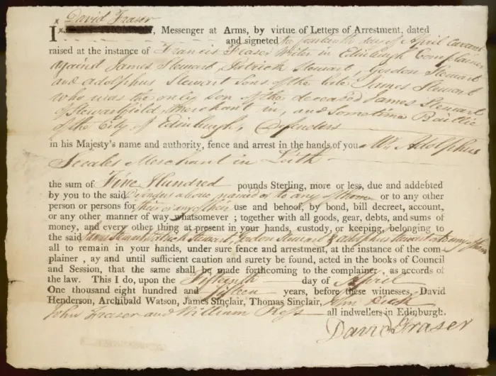 Framed Print : Letter of Attestment Framed Print : Letter of Attestment