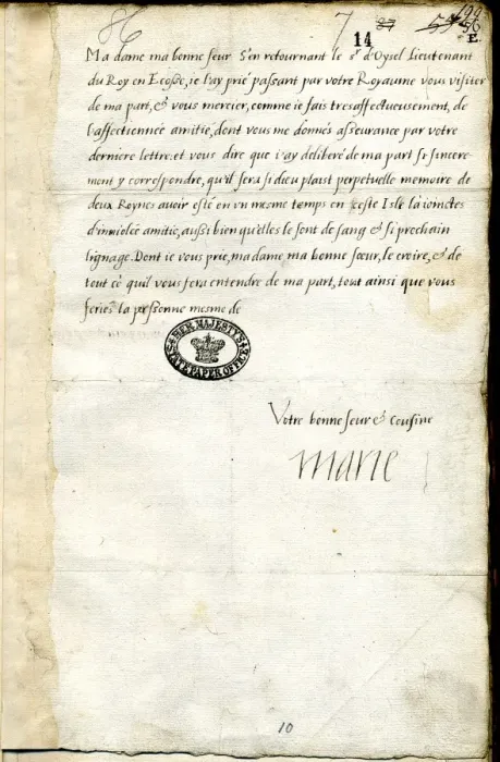 Framed Print : Letter from Mary, Queen of Scots Framed Print : Letter from Mary, Queen of Scots