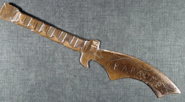 Framed Print : Letter opener Engraved Bapaume 1917 Framed Print : Letter opener Engraved Bapaume 1917