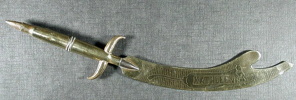 Letter opener Engraved Kathleen with affection
