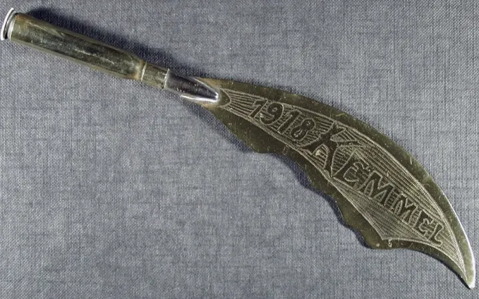 Framed Print : Letter opener Engraved Kemmel 1918 Framed Print : Letter opener Engraved Kemmel 1918