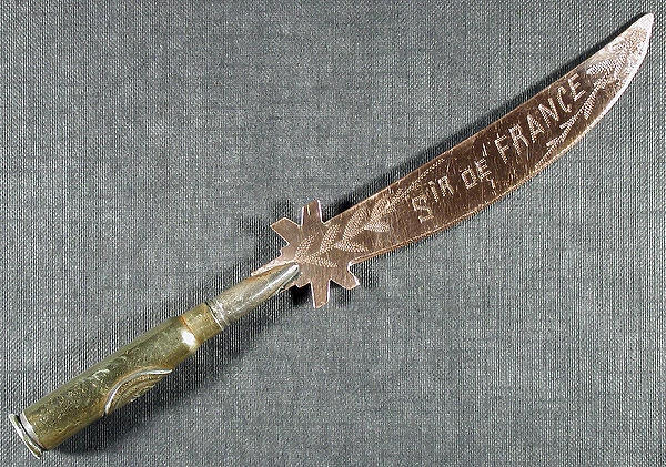 Letter opener Engraved Souvenir de France
