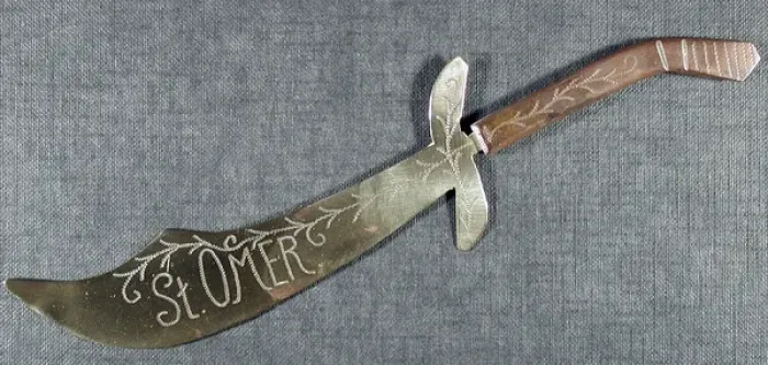 Framed Print : Letter opener Engraved St Omer Framed Print : Letter opener Engraved St Omer