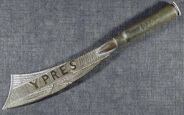 Letter opener Engraved Ypres 1915 1916