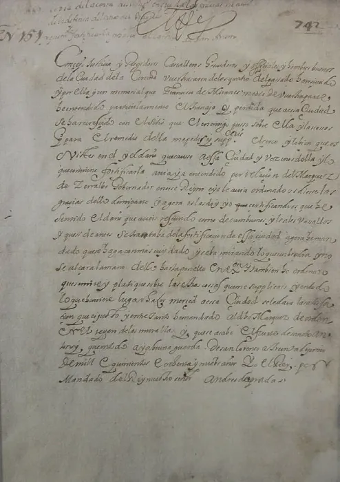 Framed Print : Letter sent by King Philip II to City Council of La Coruna Framed Print : Letter sent by King Philip II to City Council of La Coruna