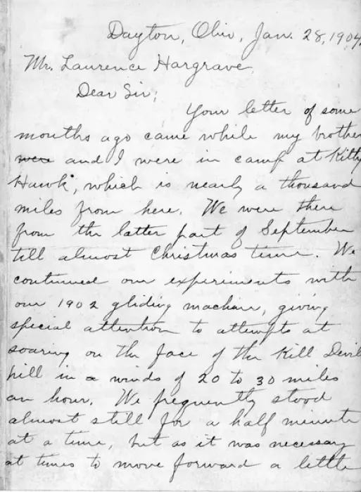Framed Print : Letter from Wilbur Wright to Lawrence Hargrave Framed Print : Letter from Wilbur Wright to Lawrence Hargrave