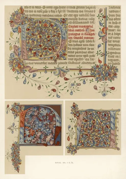 Framed Print : Letters from Ms Bible Framed Print : Letters from Ms Bible