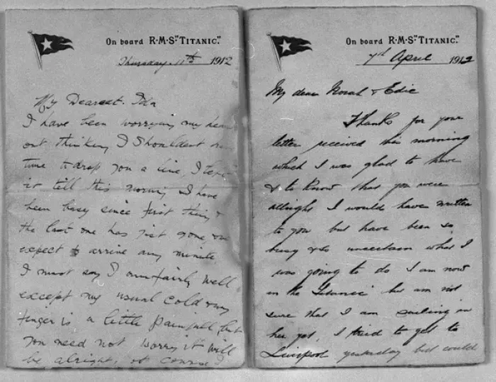 Framed Print : Letters from the Titanic Framed Print : Letters from the Titanic