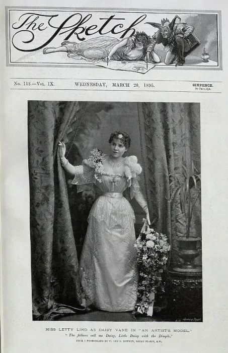 Framed Print : Letty Lind, actress, as Daisy Vane, in An Artist's Model Framed Print : Letty Lind, actress, as Daisy Vane, in An Artist's Model