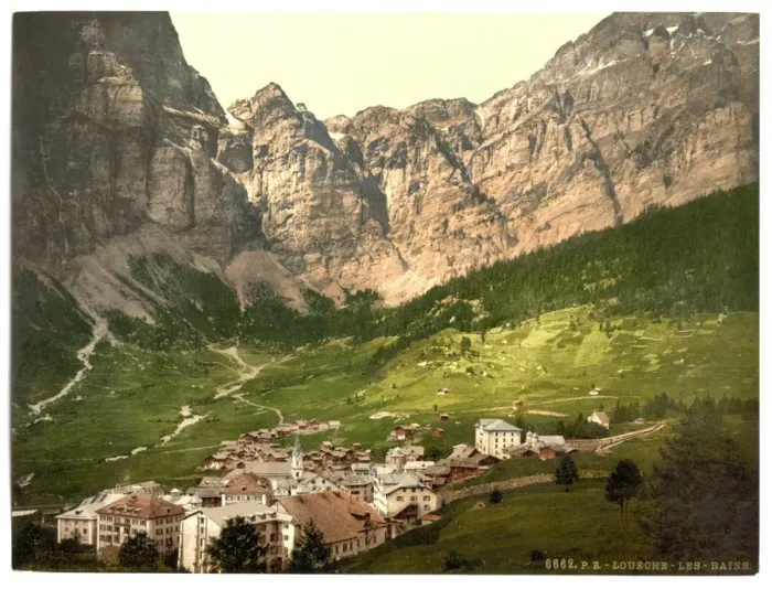 Framed Print : Leukerbad, Valais, Alps of, Switzerland Framed Print : Leukerbad, Valais, Alps of, Switzerland