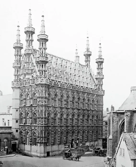 Framed Print : Leuven Cathedral, Belgium, Victorian period Framed Print : Leuven Cathedral, Belgium, Victorian period
