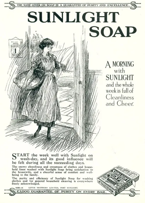 Framed Print : Lever Brothers Sunlight Soap Advertisement Framed Print : Lever Brothers Sunlight Soap Advertisement
