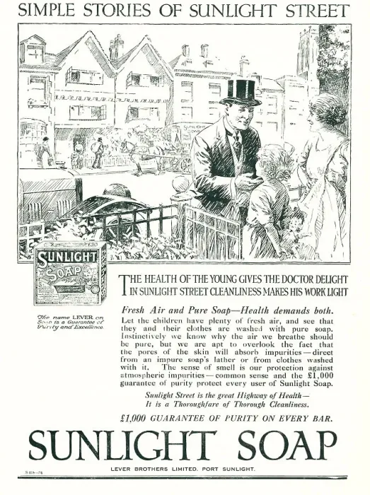 Framed Print : Lever Brothers Sunlight Soap Advertisement Framed Print : Lever Brothers Sunlight Soap Advertisement