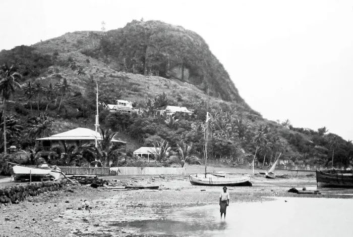 Framed Print : Levuka beach, Fiji, Victorian period Framed Print : Levuka beach, Fiji, Victorian period