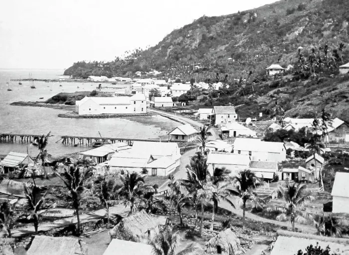 Framed Print : Levuka, Fiji, Victorian period Framed Print : Levuka, Fiji, Victorian period