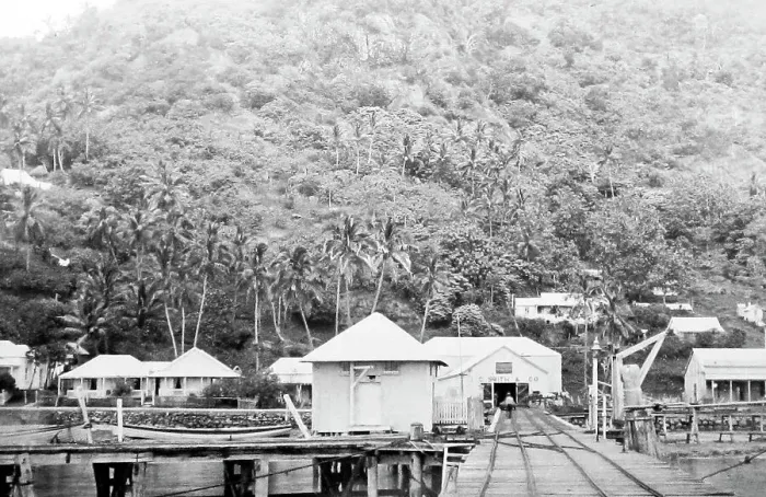 Framed Print : Levuka Port, Fiji, Victorian period Framed Print : Levuka Port, Fiji, Victorian period