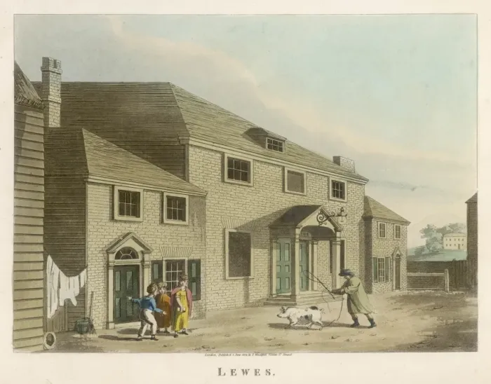 Framed Print : Lewes Theatre 1804 Framed Print : Lewes Theatre 1804