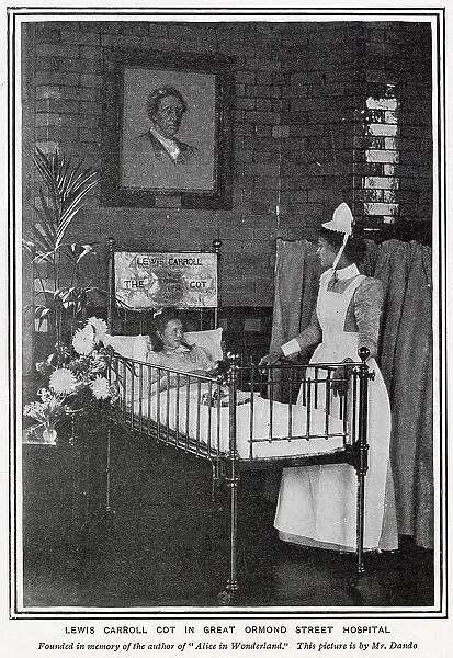 Lewis Carroll Cot in Great Ormond Street Hospital 1900