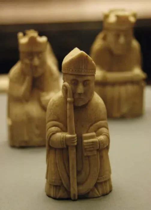 Framed Print : The Lewis Chessmen. Detail Framed Print : The Lewis Chessmen. Detail