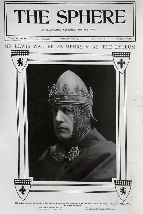 Framed Print : Lewis Waller - Henry V Framed Print : Lewis Waller - Henry V