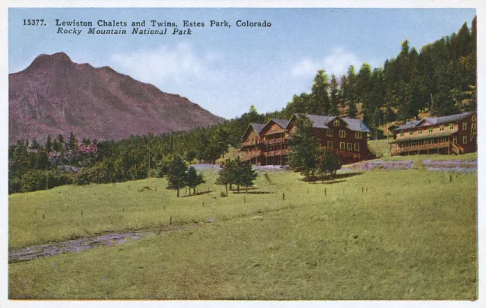 Framed Print : Lewiston Chalets, Estes Park, Colorado, USA Framed Print : Lewiston Chalets, Estes Park, Colorado, USA
