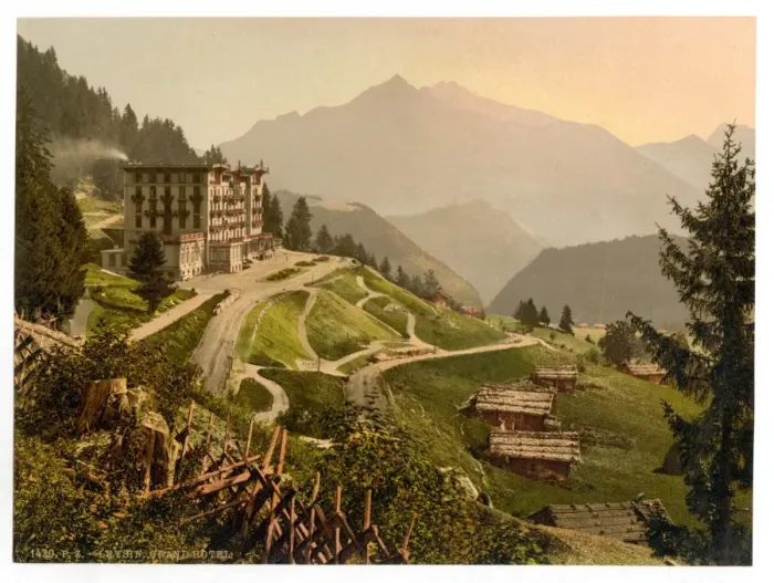 Framed Print : Leysin, Grand Hotel, Nand of Canton, Switzerland Framed Print : Leysin, Grand Hotel, Nand of Canton, Switzerland