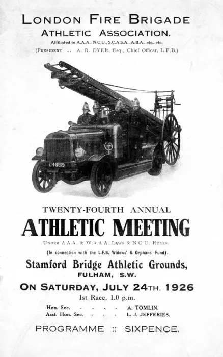 Framed Print : LFB Athletic Association meeting programme Framed Print : LFB Athletic Association meeting programme