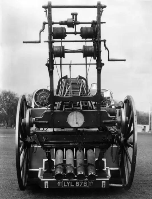 Framed Print : LFB dual purpose appliance (back view) Framed Print : LFB dual purpose appliance (back view)